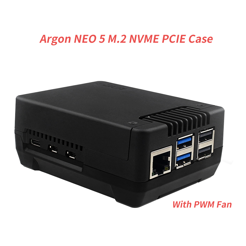 Pi Power Supply - Custodia PCIE Argon NEO 5 M.2