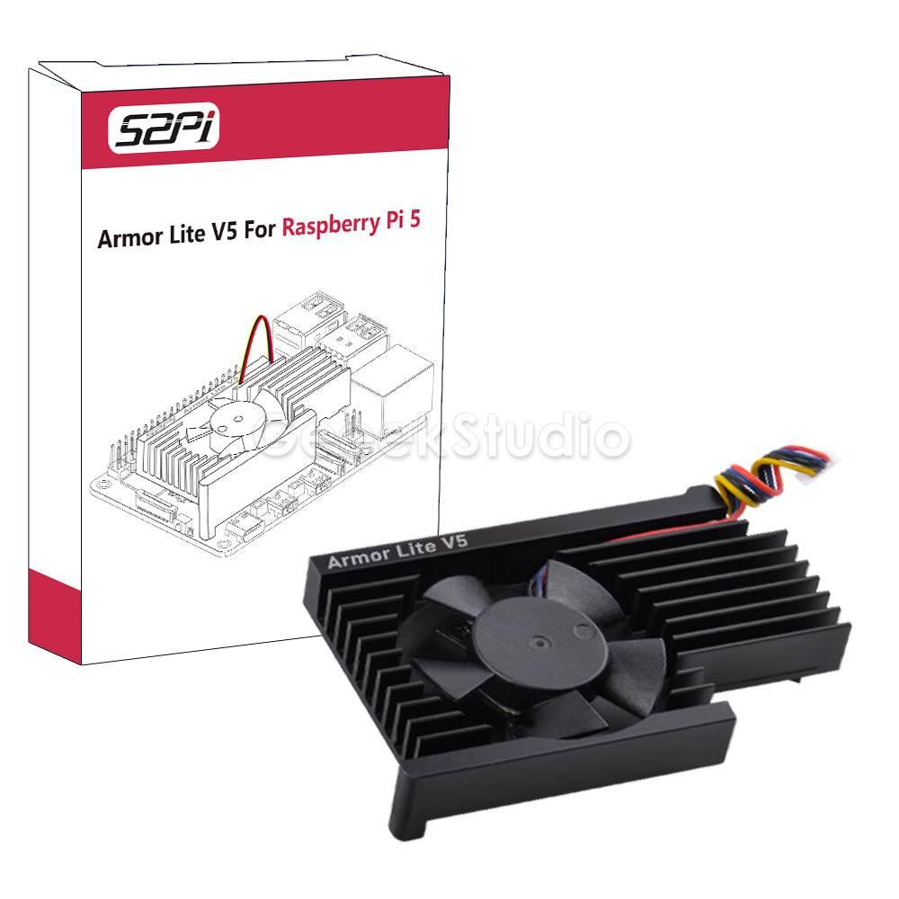 Pi 5 Case - Dissipatore di calore CNC in lega