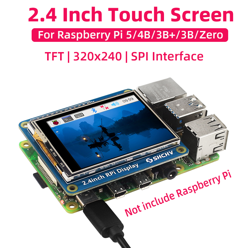 Pi 5 Case - SHCHV Touch Screen da 2,4 pollici