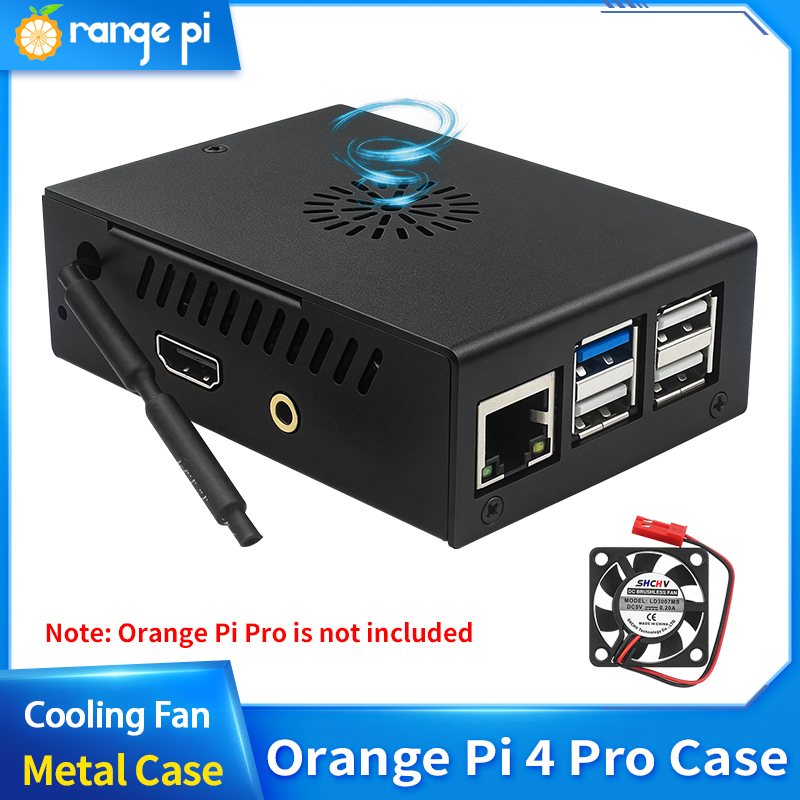 Pi Power Supply - Custodia Protettiva in Metallo Nera per