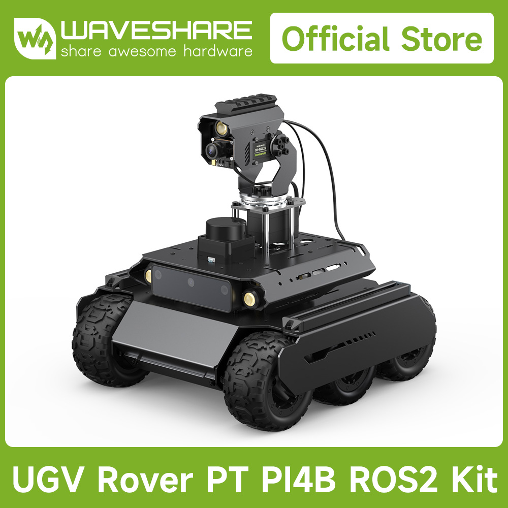 Raspberry Pi Kit - Waveshare Rover ROS 2 Robot 4WD