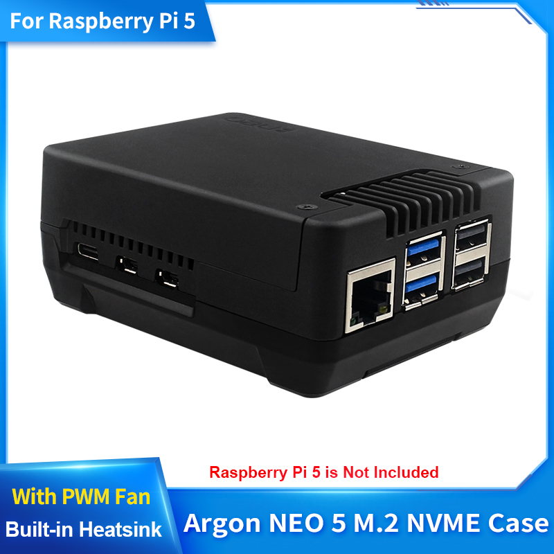 Pi Power Supply - Custodia PCIE Argon NEO 5 M.2