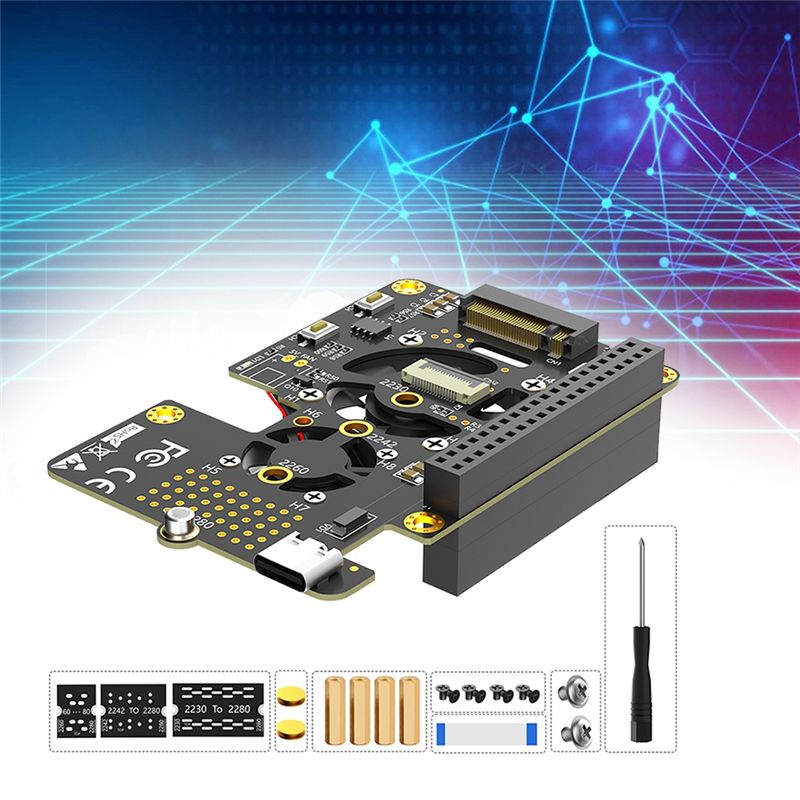 HAT PCIe a M.2 NVMe SSD 3-in-1 - Pi 5 Case recensione e prezzo