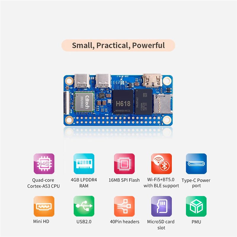 Scheda di sviluppo Orange Pi Z - Pi Zero recensione e prezzo