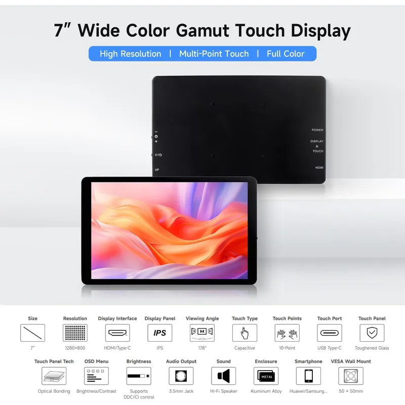 Display Touch Capacitivo Aisma - Pi Display recensione e prezzo