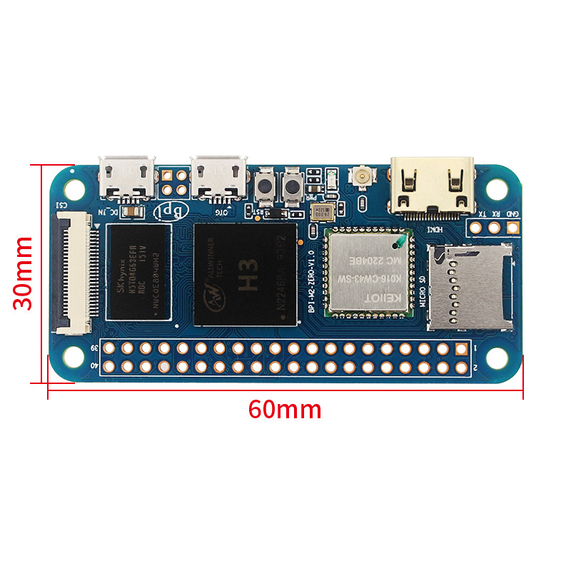 Banana Pi-M2 Zero H3, mini com - Pi Zero recensione e prezzo