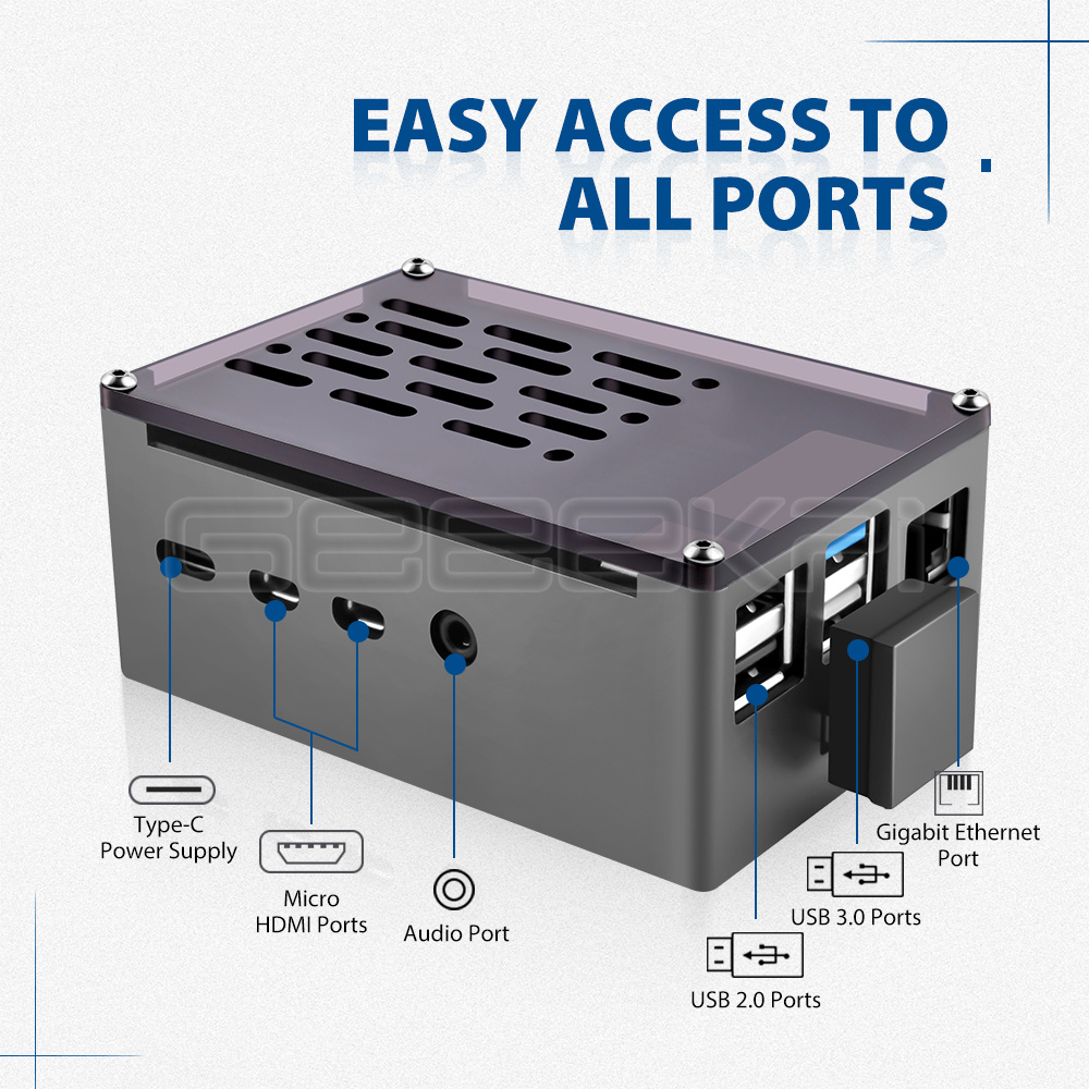 GeeekPi Custodia in mattoni in - Pi 4 Case recensione e prezzo