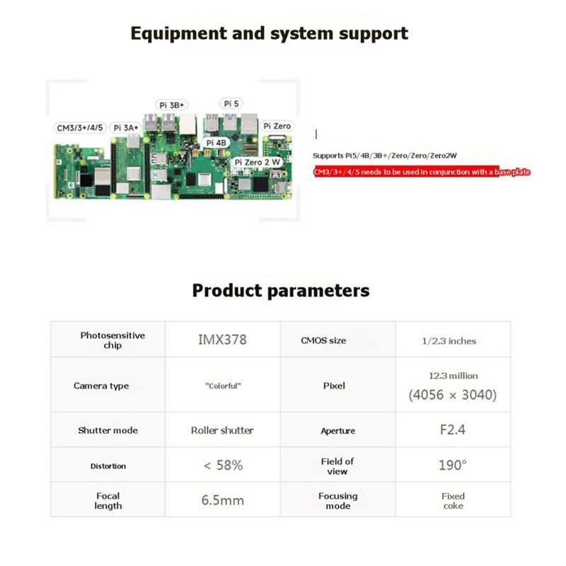 Modulo Fotocamera IMX378-190 1 - Pi Camera Module recensione e prezzo